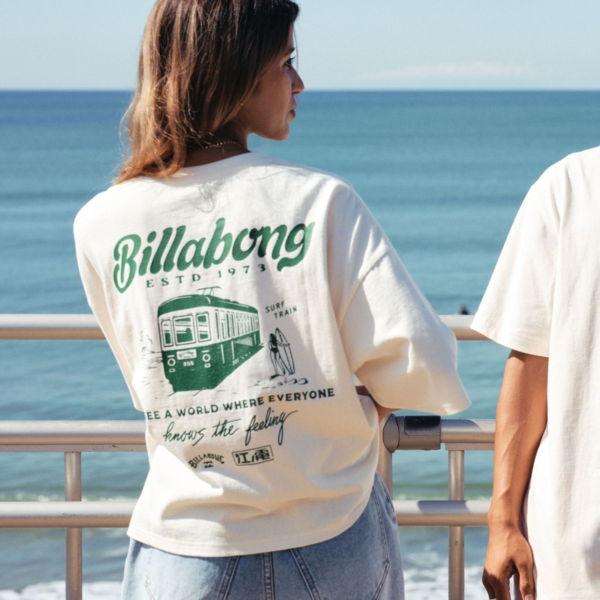 BILLABONG レディース 【江ノ電×BILLABONG】ENODEN LOOSE CROPPED T