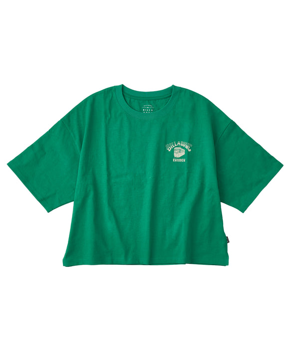 BILLABONG レディース ENODEN LOOSE CROPPED Tシャツ 【2025年秋冬モデル】 GRN / M