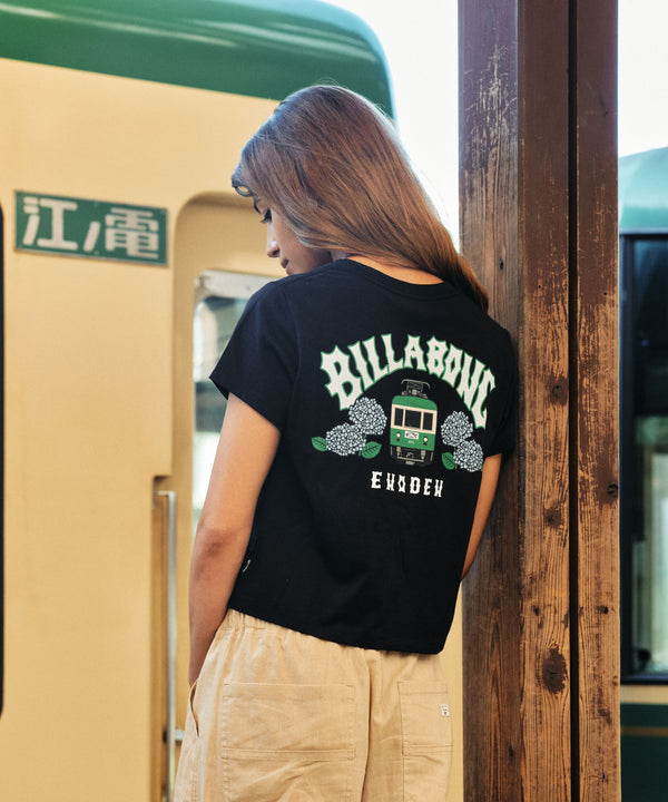 BILLABONG レディース 【江ノ電×BILLABONG】ENODEN BABY FIT TEE Tシャツ【BABY FIT】 【2025年秋冬モデル】