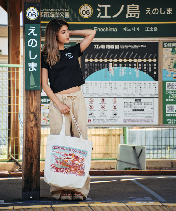 【SALE】BILLABONG レディース 【江ノ電×BILLABONG】ENODEN BABY FIT TEE Tシャツ【BABY FIT】 【2025年秋冬モデル】