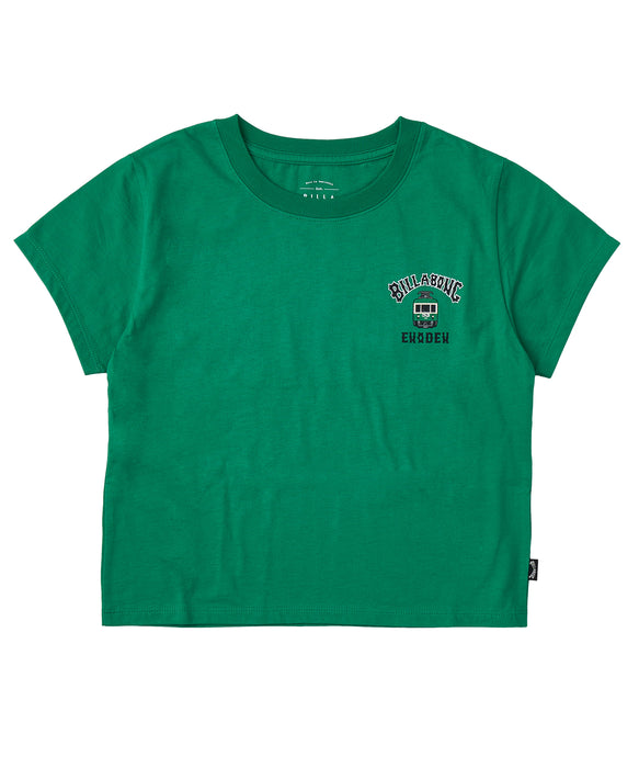 BILLABONG レディース ENODEN BABY FIT TEE Tシャツ 【2025年秋冬モデル】 GRN / M