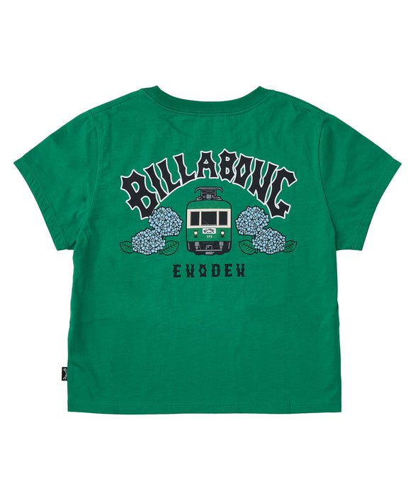 BILLABONG レディース ENODEN BABY FIT TEE Tシャツ 【2025年秋冬モデル】 GRN / M