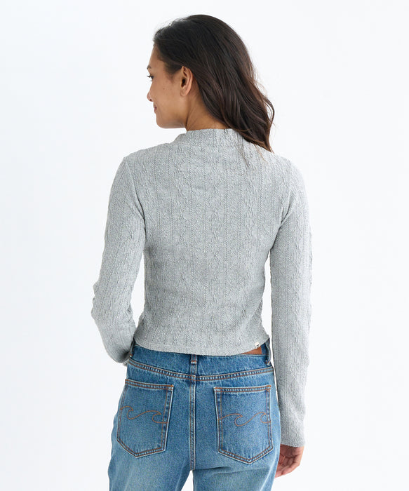 BILLABONG レディース KNIT LIKE BABY FIT L セーター 【2025年秋冬モデル】 GRH / M