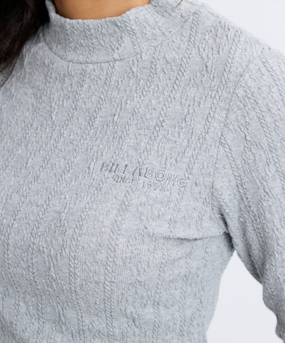 BILLABONG レディース KNIT LIKE BABY FIT L セーター 【2025年秋冬モデル】 GRH / M