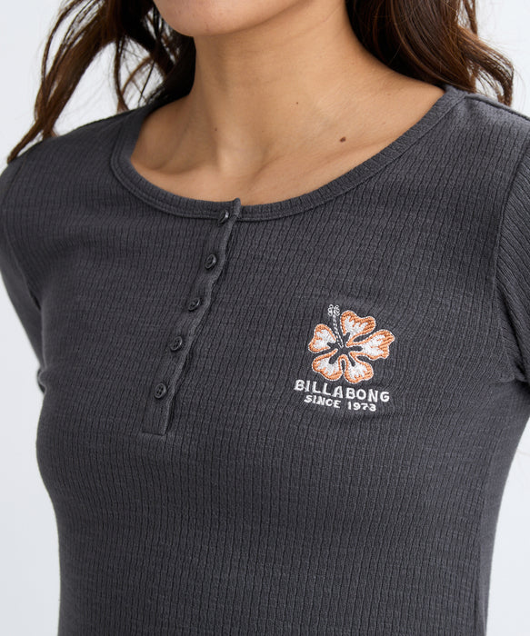 BILLABONG レディース BABY FIT LS TEE ONEP ワンピース 【2025年秋冬モデル】 OFB / M