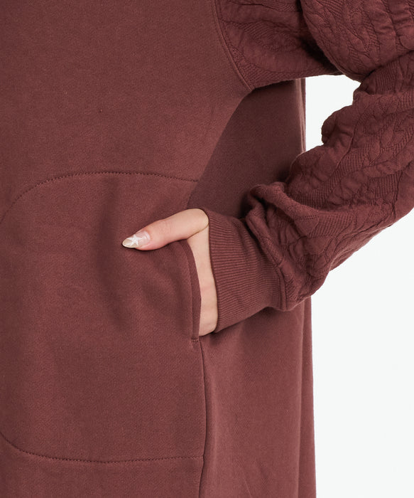 【SALE】BILLABONG レディース QUILT MIX HOODED ONE ワンピース 【2025年秋冬モデル】