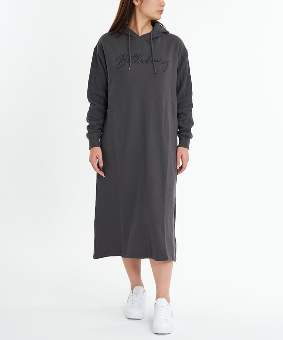 【SALE】BILLABONG レディース QUILT MIX HOODED ONE ワンピース 【2025年秋冬モデル】