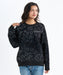 BILLABONG レディース LEOPARD JQ CREW SWEA セーター 【2025年秋冬モデル】 BLK / M