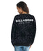 BILLABONG レディース LEOPARD JQ CREW SWEA セーター 【2025年秋冬モデル】 BLK / M