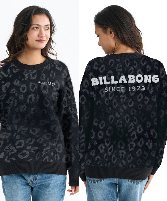 BILLABONG レディース LEOPARD JQ CREW セーター 【2025年秋冬モデル】