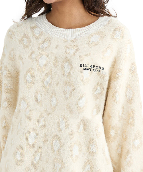 BILLABONG レディース LEOPARD JQ CREW SWEA セーター 【2025年秋冬モデル】 WCP / M