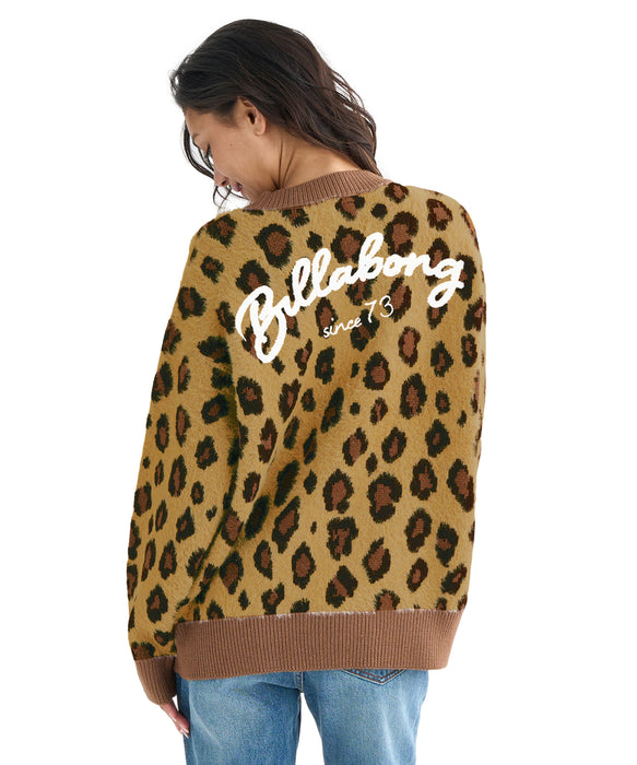 BILLABONG レディース LEOPARD JQ CADI SWEA セーター 【2025年秋冬モデル】 ESP / M