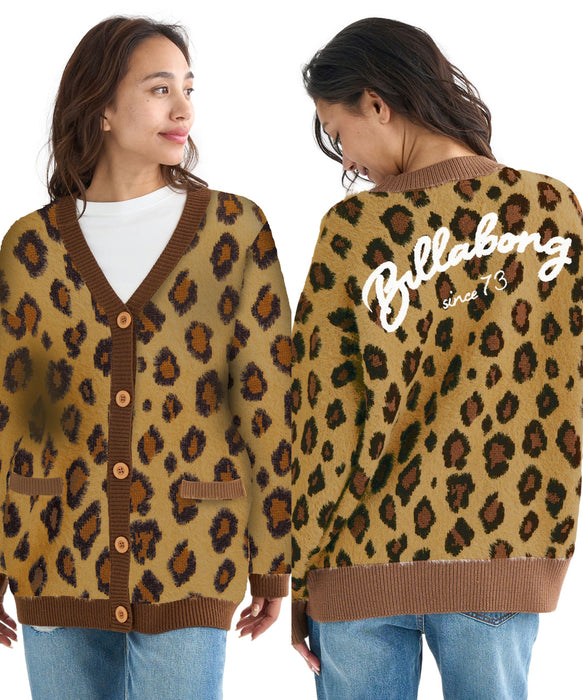 Duckbill ROUGH プリント セーター S BILLABONG レディース LEOPARD JQ CADI セーター 【2025年秋冬モデル】