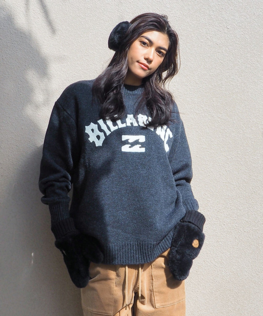SALE】BILLABONG レディース ARCH LOGO JQ CREW セーター 【2025年秋冬