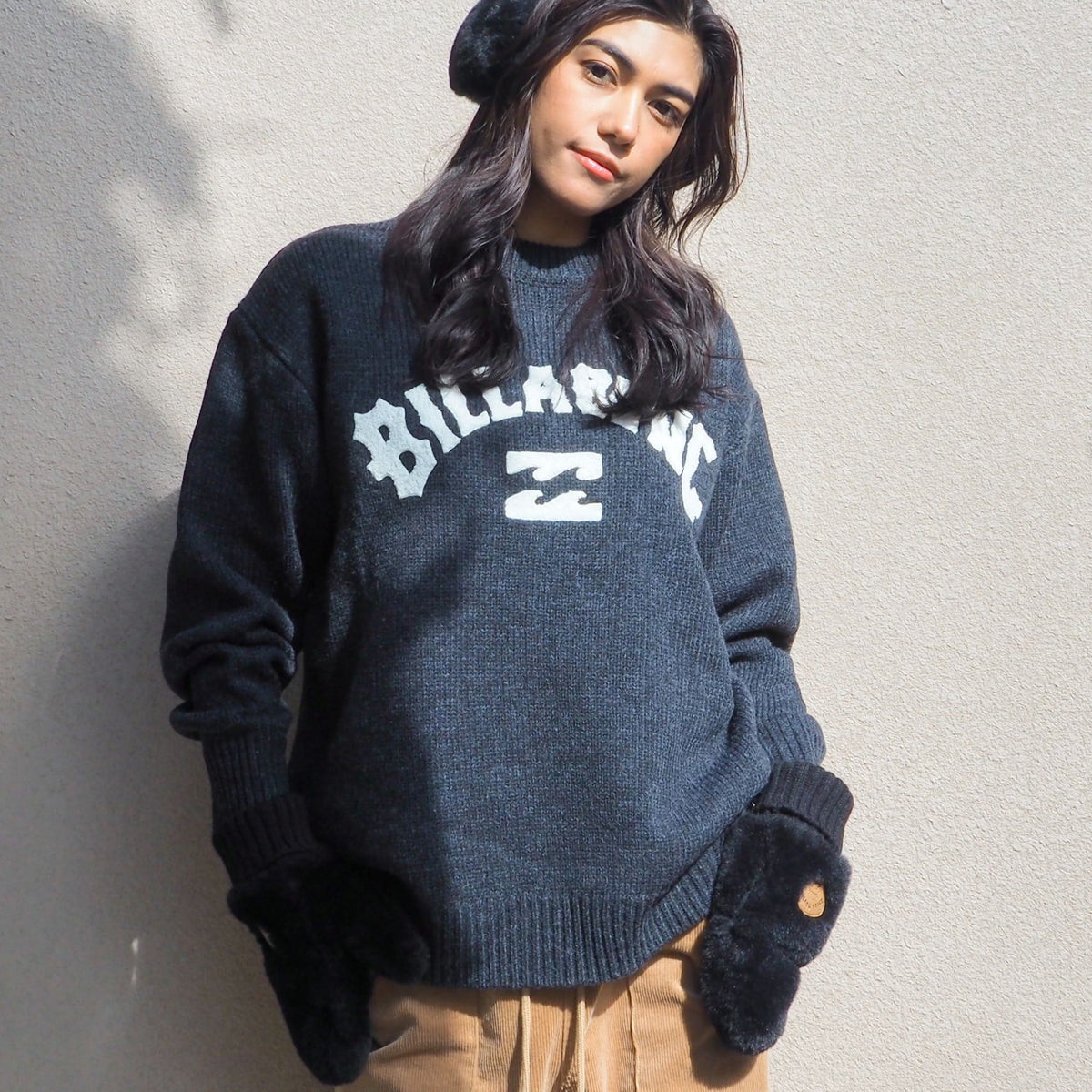 SALE】BILLABONG レディース ARCH LOGO JQ CREW セーター 【2025年秋冬