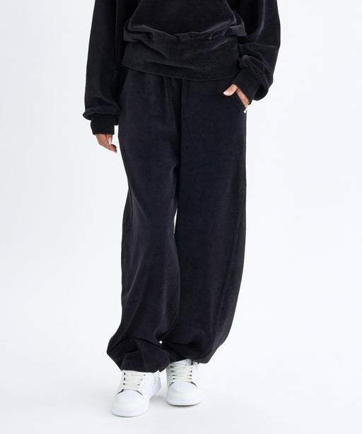 BILLABONG レディース KNIT VELOURS × RIB  ロングパンツ 【2025年秋冬モデル】 BLK / L