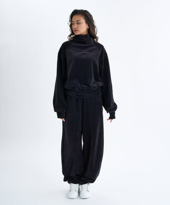 BILLABONG レディース KNIT VELOURS × RIB  ロングパンツ 【2025年秋冬モデル】 BLK / L