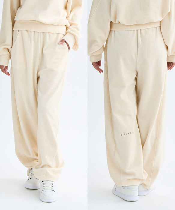 【OUTLET】BILLABONG レディース KNIT VELOURS × RIB ロングパンツ 【2025年秋冬モデル】