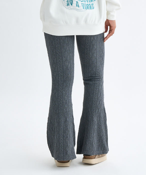 BILLABONG レディース KNIT LIKE FLARE LEGG ロングパンツ