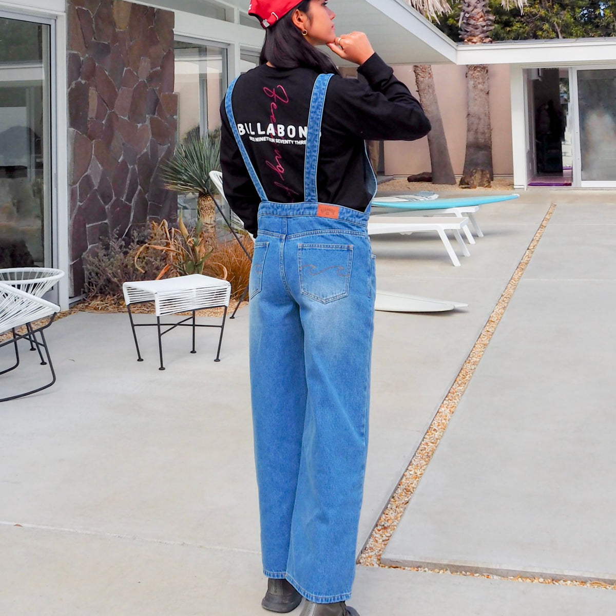 OUTLET】BILLABONG レディース OVERALL DENIM デニムパンツ 【2025年