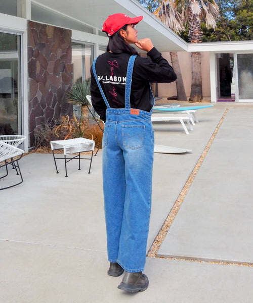 ビブパンツ　ボーダー レディース S オーバーオール ビブパンツ ボーダー レディース S オーバーオール