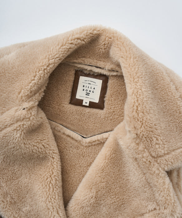 BILLABONG レディース FAUX LEATHER MOUTON  ベスト 【2025年秋冬モデル】 ESP / M