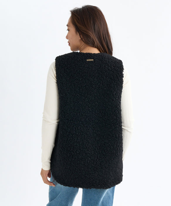 BILLABONG レディース FUR BOA VEST ベスト 【2025年秋冬モデル】 BLK / M