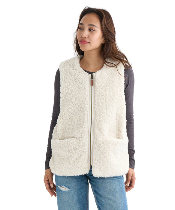 BILLABONG レディース FUR BOA VEST ベスト 【2025年秋冬モデル】 WCP / M