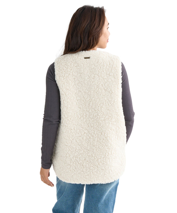 BILLABONG レディース FUR BOA VEST ベスト 【2025年秋冬モデル】 WCP / M