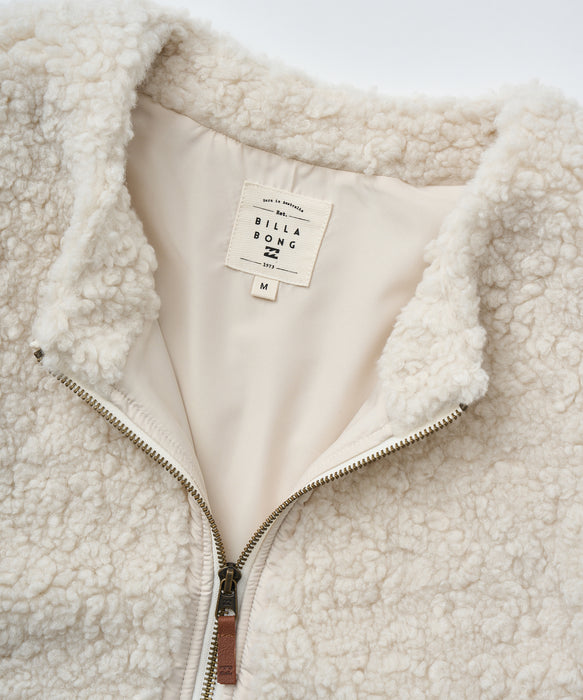 BILLABONG レディース FUR BOA VEST ベスト 【2025年秋冬モデル】 WCP / M