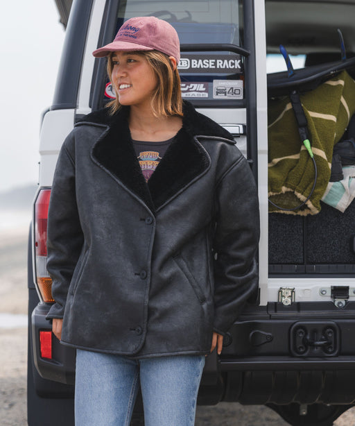 BILLABONG レディース FAUX LEATHER MOUTON ジャケット 【2025年秋冬