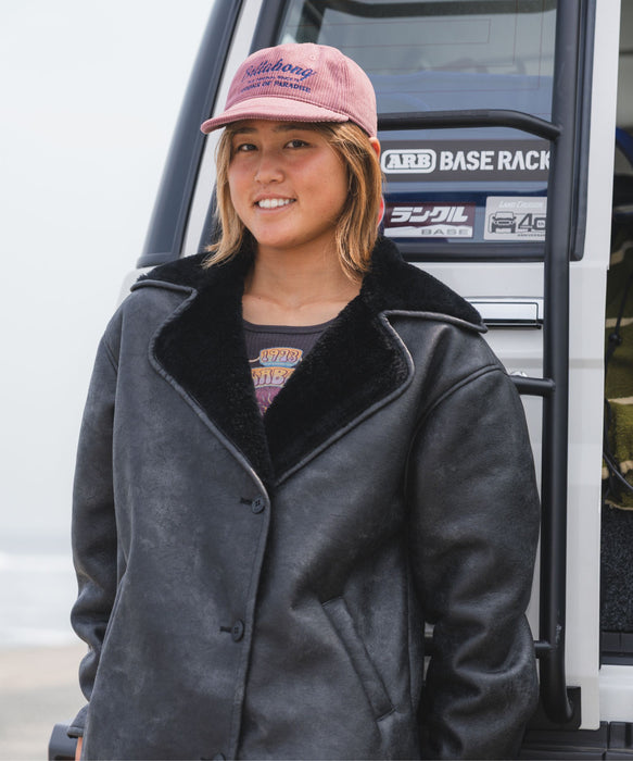 BILLABONG レディース FAUX LEATHER MOUTON ジャケット 【2025年秋冬モデル】