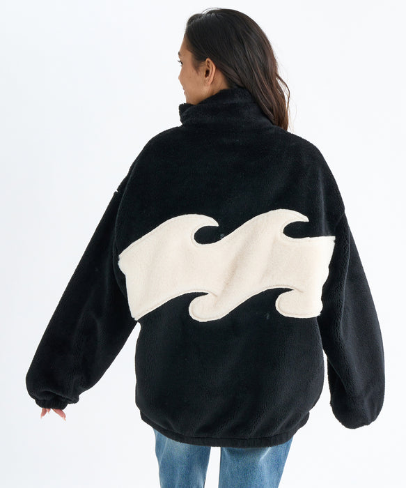 BILLABONG レディース FUR STAND WAVE LIGHT ジャケット 【2025年秋冬モデル】 BLK / L