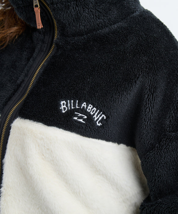 BILLABONG レディース FUR STAND WAVE LIGHT ジャケット 【2025年秋冬モデル】 BLK / L