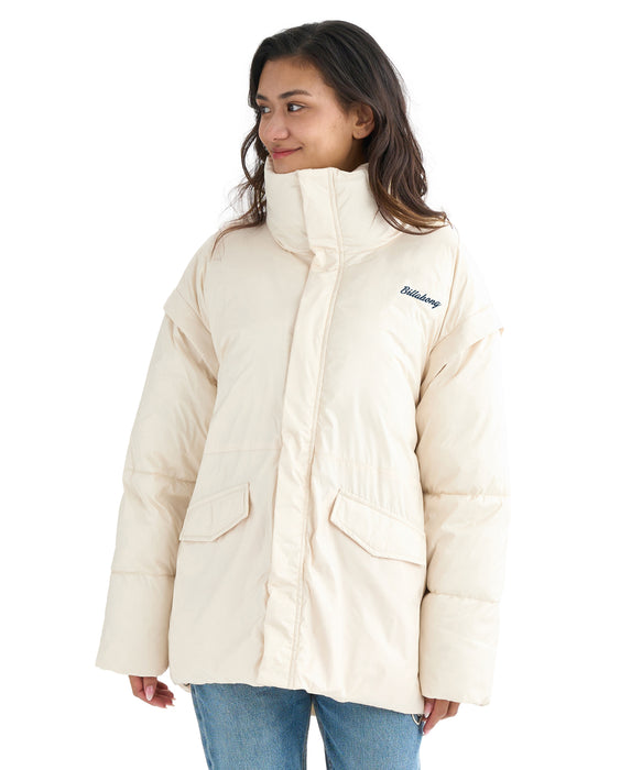 BILLABONG レディース PUFFER 2WAY JACKET ジャケット 【2025年秋冬モデル】 WCP / M
