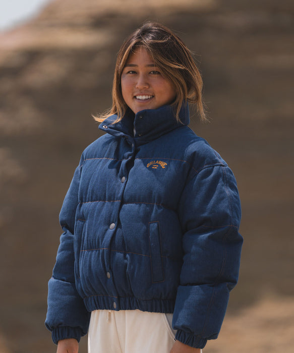 BILLABONG レディース DENIM PUFF JACKET ジャケット 【2025年秋冬モデル】