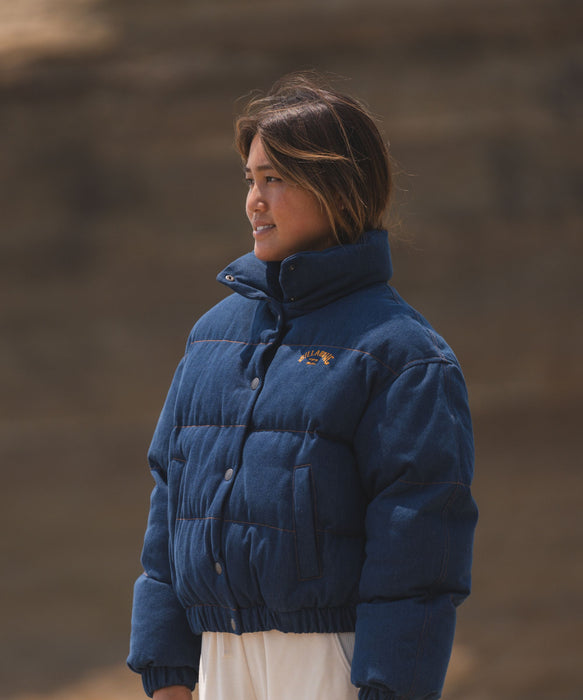 BILLABONG レディース DENIM PUFF JACKET ジャケット 【2025年秋冬モデル】