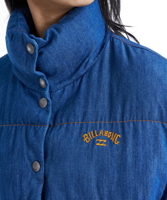 BILLABONG レディース DENIM PUFF JACKET ジャケット 【2025年秋冬モデル】
