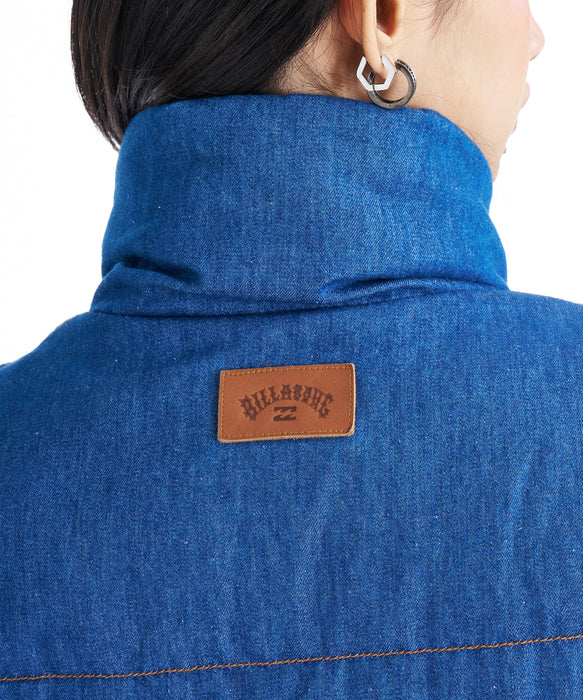 BILLABONG レディース DENIM PUFF JACKET ジャケット 【2025年秋冬モデル】