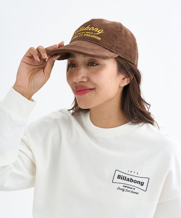 BILLABONG レディース GRANDPA CAP キャップ 【2025年秋冬モデル】 BRN / F