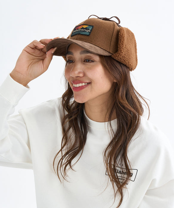 BILLABONG レディース TRAPPER CAP キャップ 【2025年秋冬モデル】 BRN / F