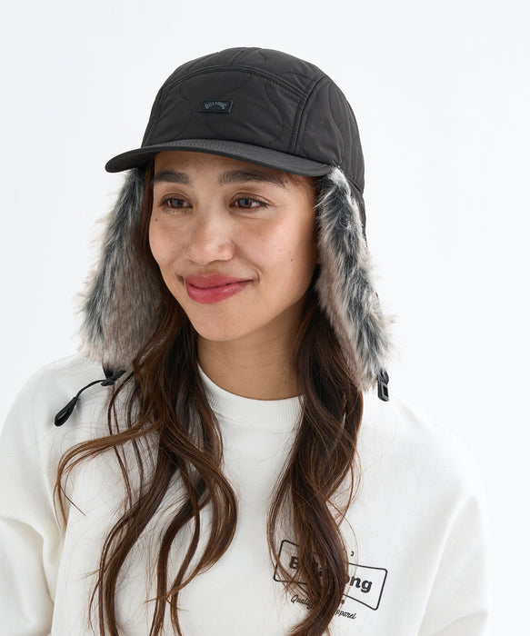 BILLABONG レディース A/DIV TRAPPER CAP キャップ 【2025年秋冬モデル】 BLK / F