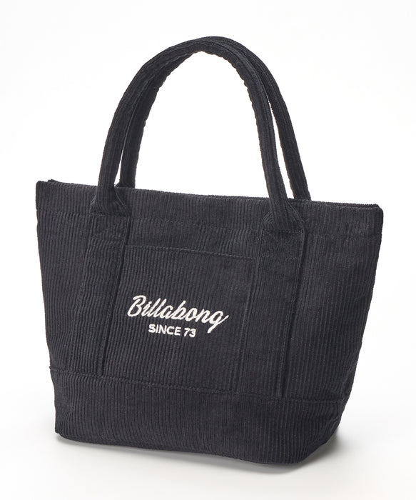 BILLABONG レディース CORDUROY MINI TOTE B トートバッグ 【2025年秋冬モデル】 BLK / F