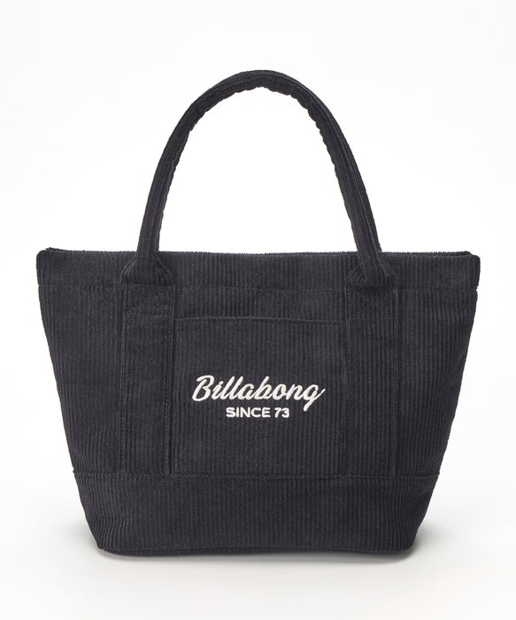 BILLABONG レディース CORDUROY MINI TOTE B トートバッグ 【2025年秋冬モデル】 BLK / F