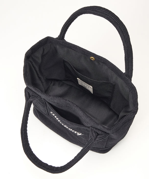 BILLABONG レディース CORDUROY MINI TOTE B トートバッグ 【2025年秋冬モデル】 BLK / F