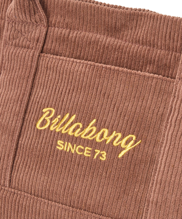 BILLABONG レディース CORDUROY MINI TOTE B トートバッグ 【2025年秋冬モデル】 BRN / F