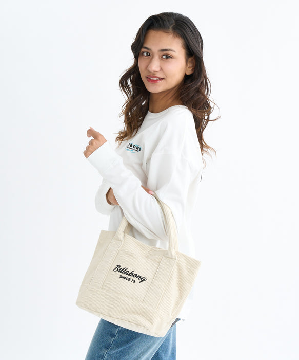 BILLABONG レディース CORDUROY MINI TOTE B トートバッグ 【2025年秋冬モデル】 WCP / F