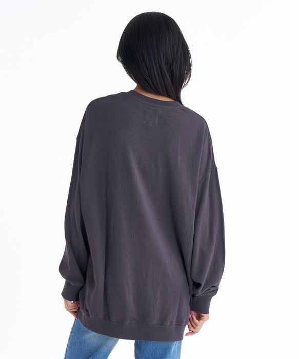 【OUTLET】【直営店限定】BILLABONG レディース MESSAGE ARCH LOOSEトレーナー 【2025年秋冬モデル】