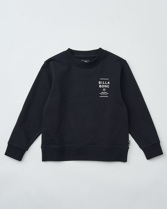 BILLABONG キッズ SUN BLOCK トレーナー 【2025年秋冬モデル】 BLK / 160