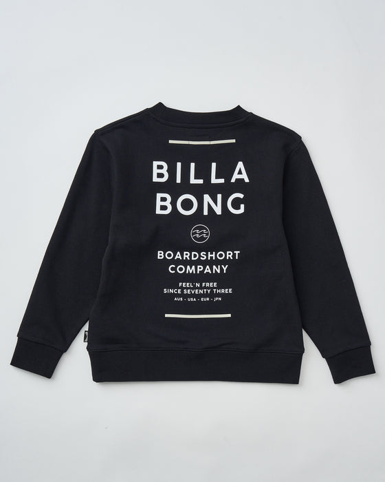 BILLABONG キッズ SUN BLOCK トレーナー 【2025年秋冬モデル】 BLK / 160
